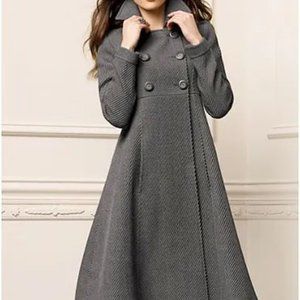 Via Gray Peacoat - Size 6